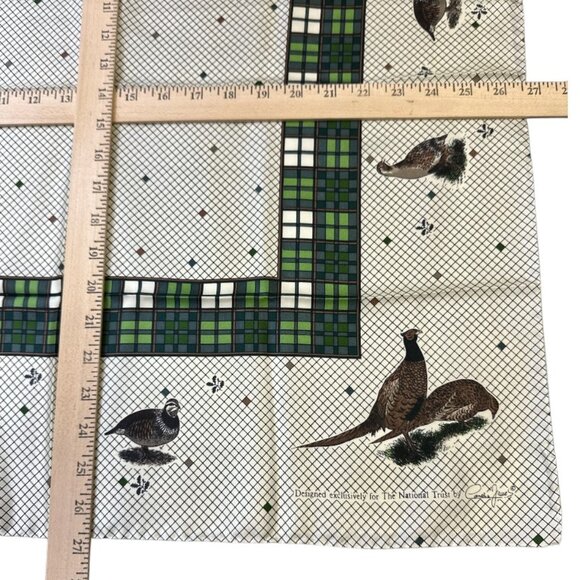 Cornelia James Silk Scarf Pheasants Birds Print Made in England Luxury Square - Picture 15 of 15